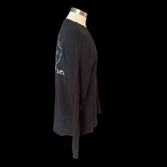 Vineyard Vines/Barstool Sports 1 Bite Pizza Reviews Black T-Shirt Men's Sz L - Picture 2 of 5